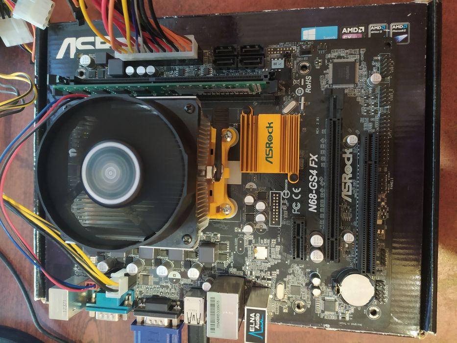 Комплект Asrock N68-GS4 FX R2.0+Athlon ll x2 250+ 4gb ddr3