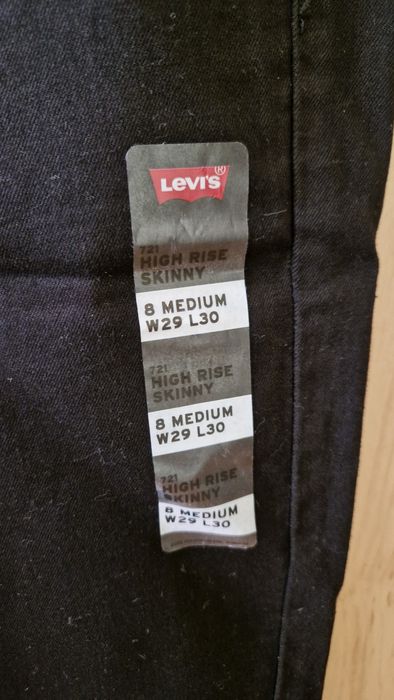 Джинси чорні Levi's skinny