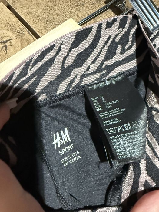 Legginsy sportowe h&m czarne rozmiar S