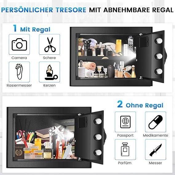 Домашній сейф об'ємом 28 л, цифровий сейф із кодовим замком