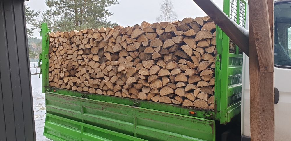 Drewno kominkowe opałowe suche sezonowane Jesion dąb grab olcha brzoza