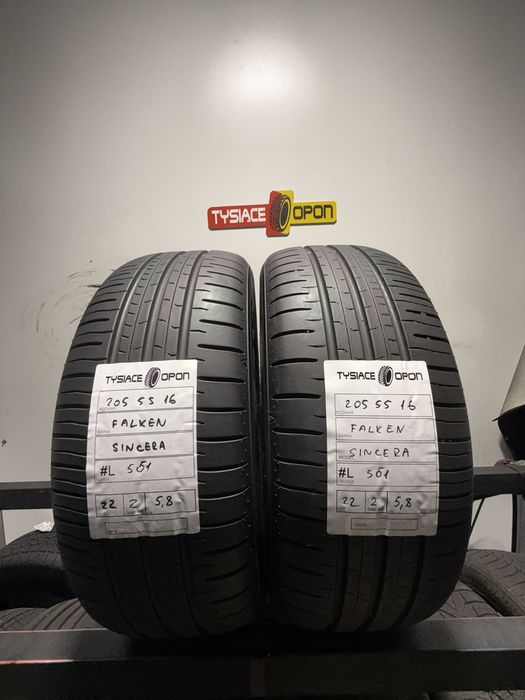 Opona letnia Falken Sincera 205/55 R16 91H Używana #L501