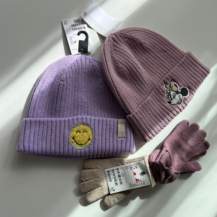Шапка H&M (52-54 розмір) та перчатки H&M (92-104 см) НОВІ