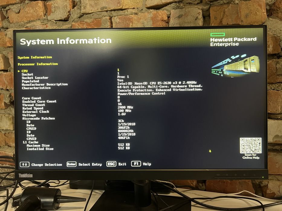 Сервер HP ProLiant DL360 Gen9 Xeon E5-2630 V3