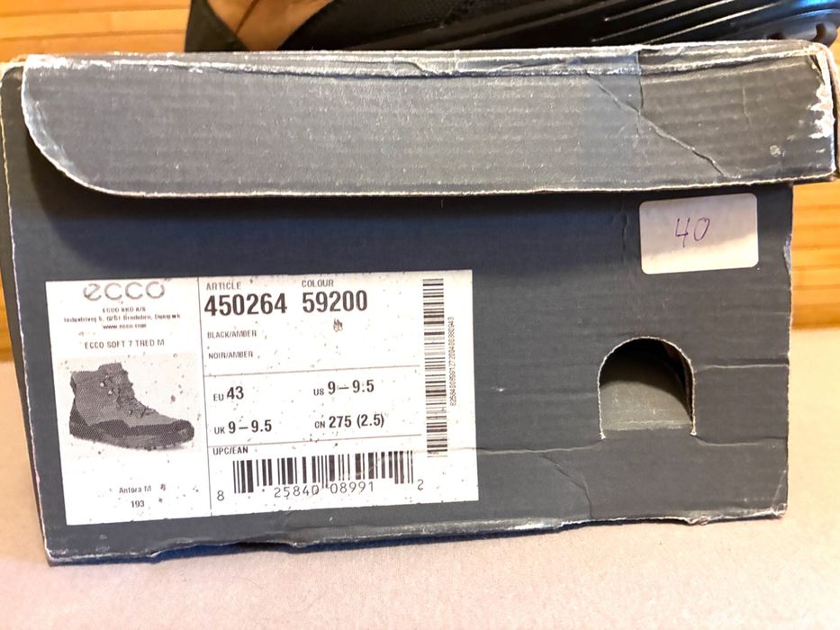 ECCO SOFT 7 TRED gore tex. 43 р-р Напівчоботи (кеди, кросівки) чоловічі