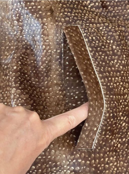 Couro casaco pele de cordeiro da Boss