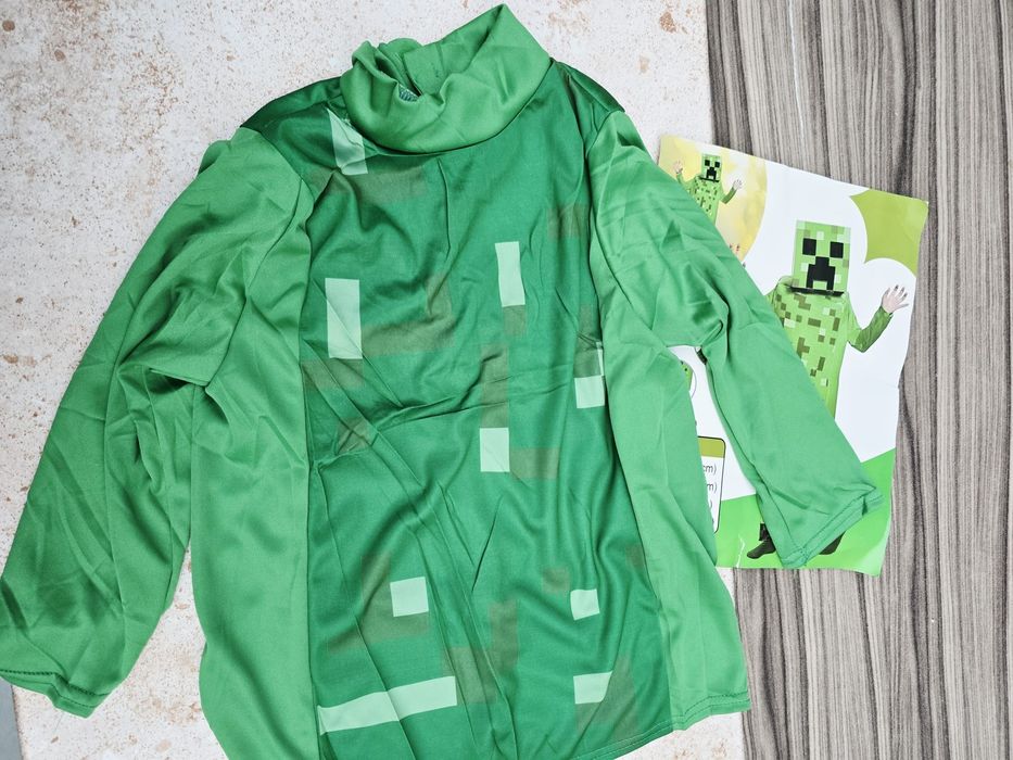 Strój przebranie Creeper Minecraft dla dzieci rozm XL nowy