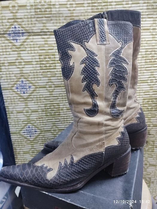 Botas senhora elegantes texanas