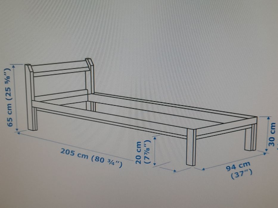 2 Camas de solteiro com estrado incluido sem colchão em pinho