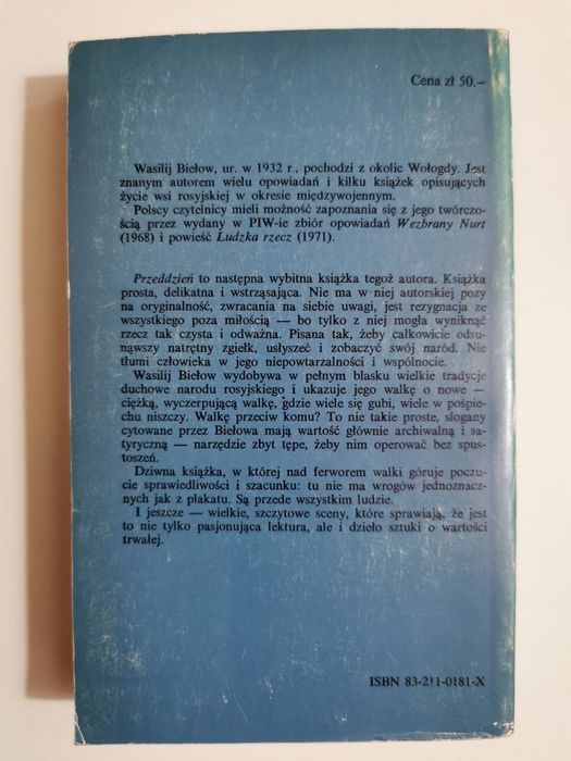 Przeddzień - Wasilij Biełow 1980