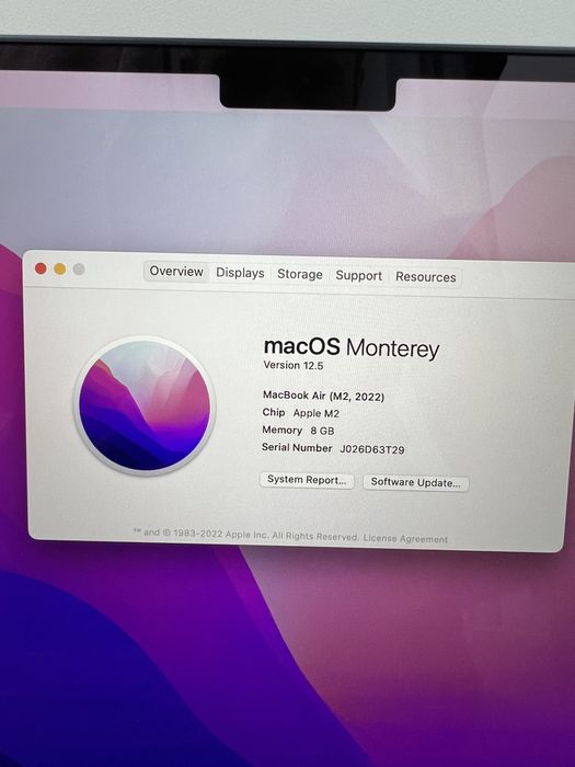 680$ MacBook Air 13" 2022 MLY33 M2 / 8 GB / 256gb SSD ІДЕАЛ