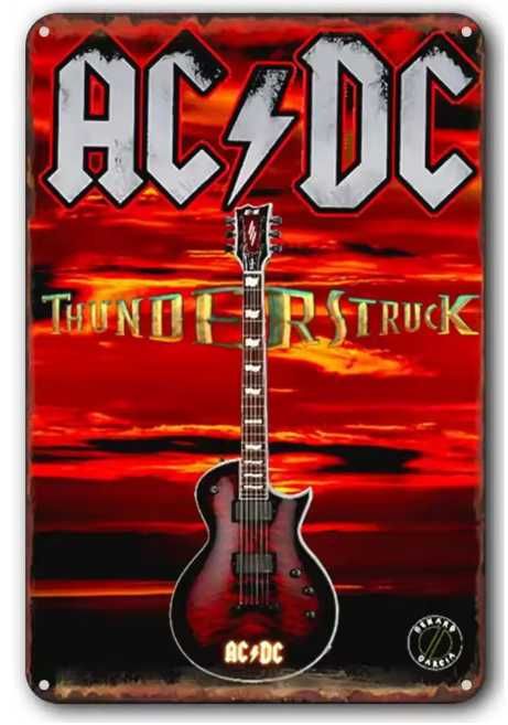 Nowa tabliczka vintage gitara