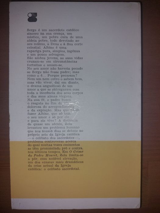 L " O Crime do Padre Mouret " Emílio Zola (Opt. Estado)