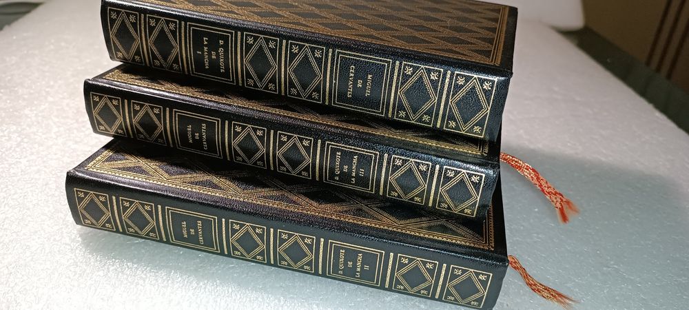 Magnífica edição 3 livros D. Quixote De La Mancha