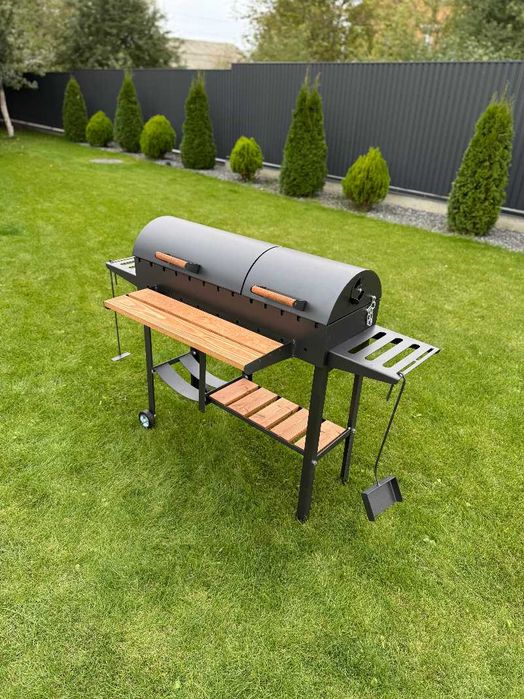 Мангал з кришкою для барбекю повністю розбірний метал 5 мм ПОСИЛЕНИЙ