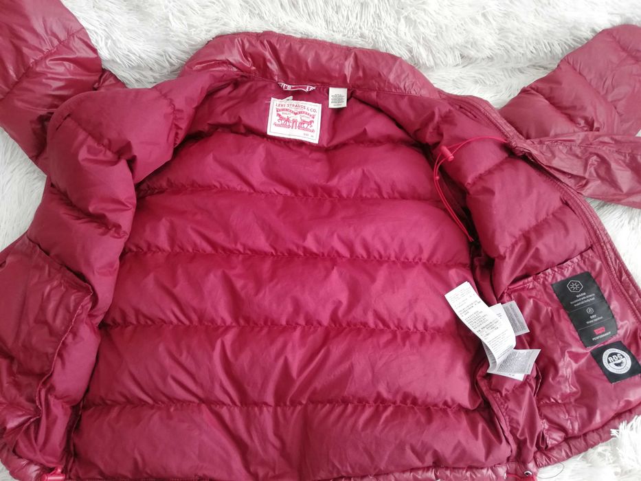 kurtka puchowa Levis xs s 36 czerwona kurtka puchowa 36 s RDS