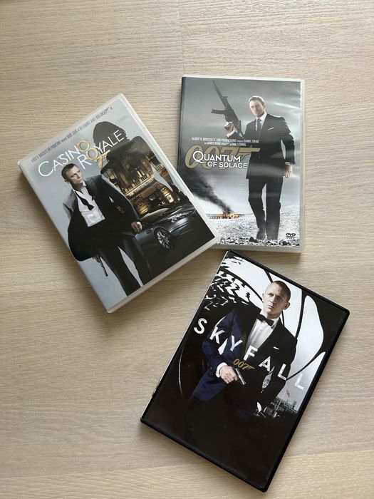 James Bond 007 Casino Royale, Quantum of Solace, Skyfall DVD