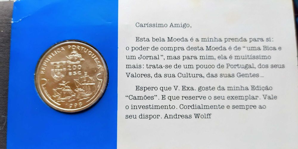 Moeda Primeira Viagem Lisboa Calecute - Vasco da Gama