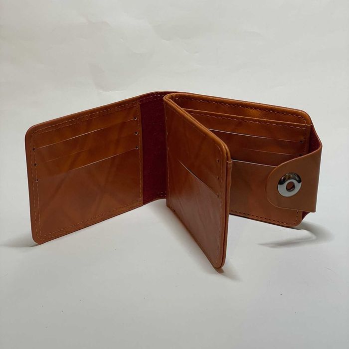 Portfel Dolary Amerykańskie USD Skóra Brązowy USA Sto Franklin