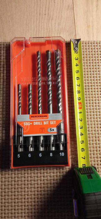 Wiertła SDS - 5 sztuk