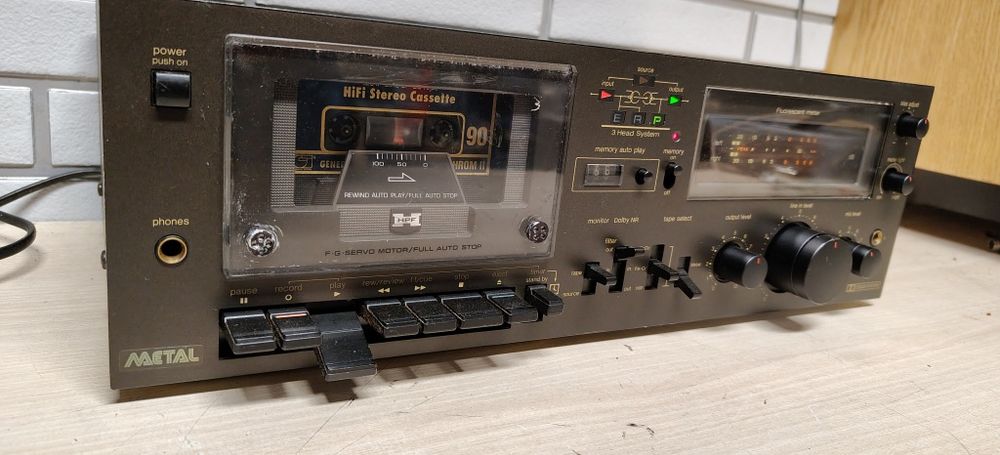 Magnetofon deck TECHNICS RS-M63. Po serwisie