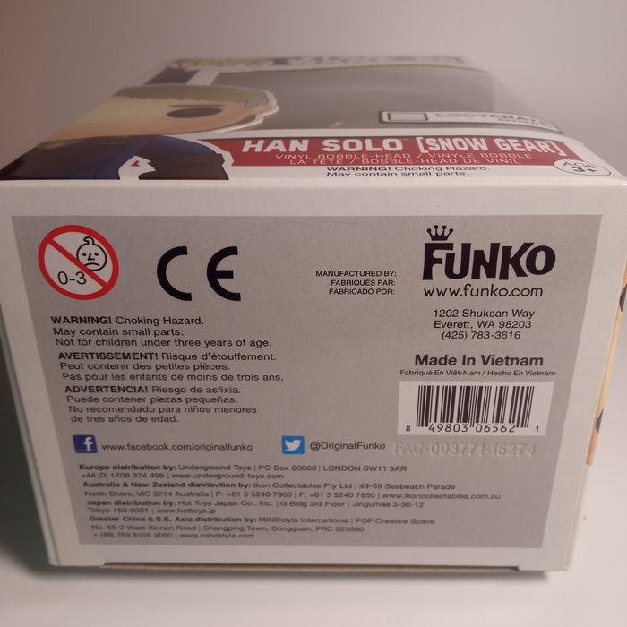 Han Solo оригінальна фігурка Funko Pop Star Wars
