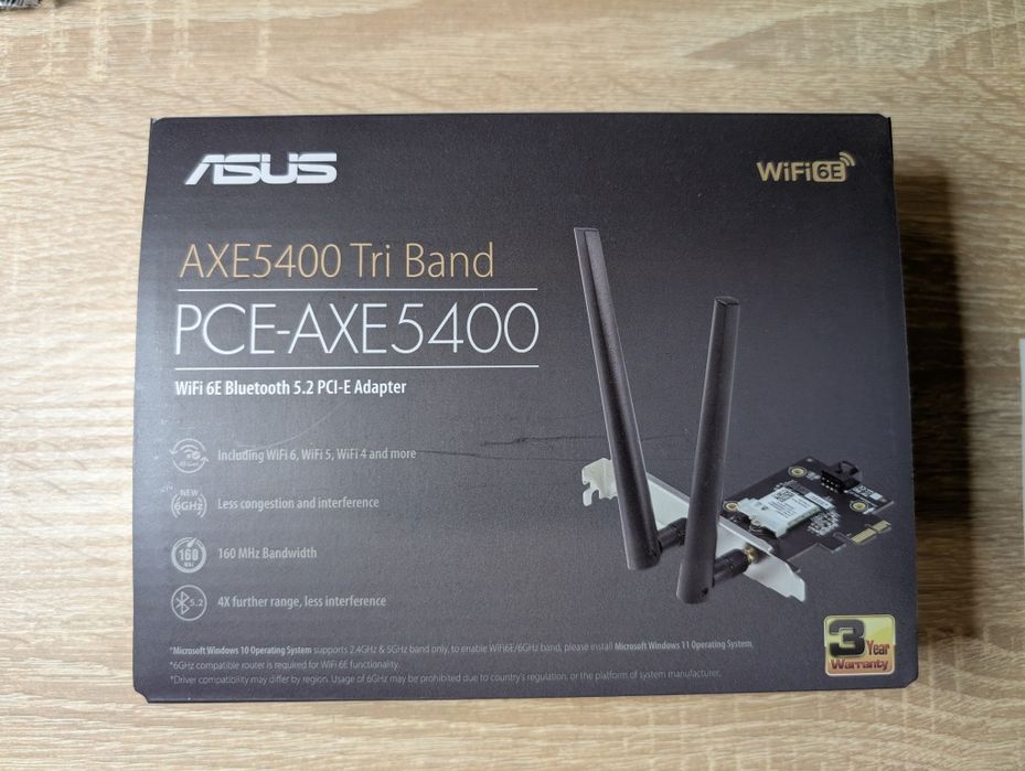 ASUS PCE-AXE5400 WiFi 6E / Bluetooth 5.2 PCI-E