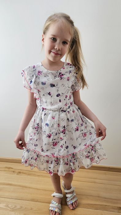 Szyfonowa sukienka dla dziewczynki 80 - 122 Wyprzedaż!