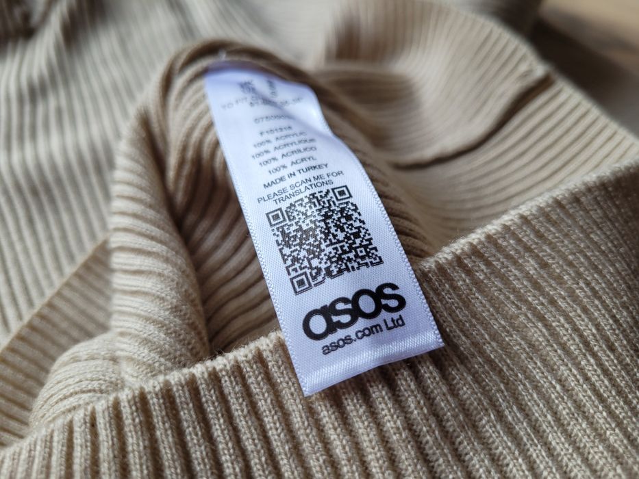 Asos r S golf zamek nowy sweter swetr męski