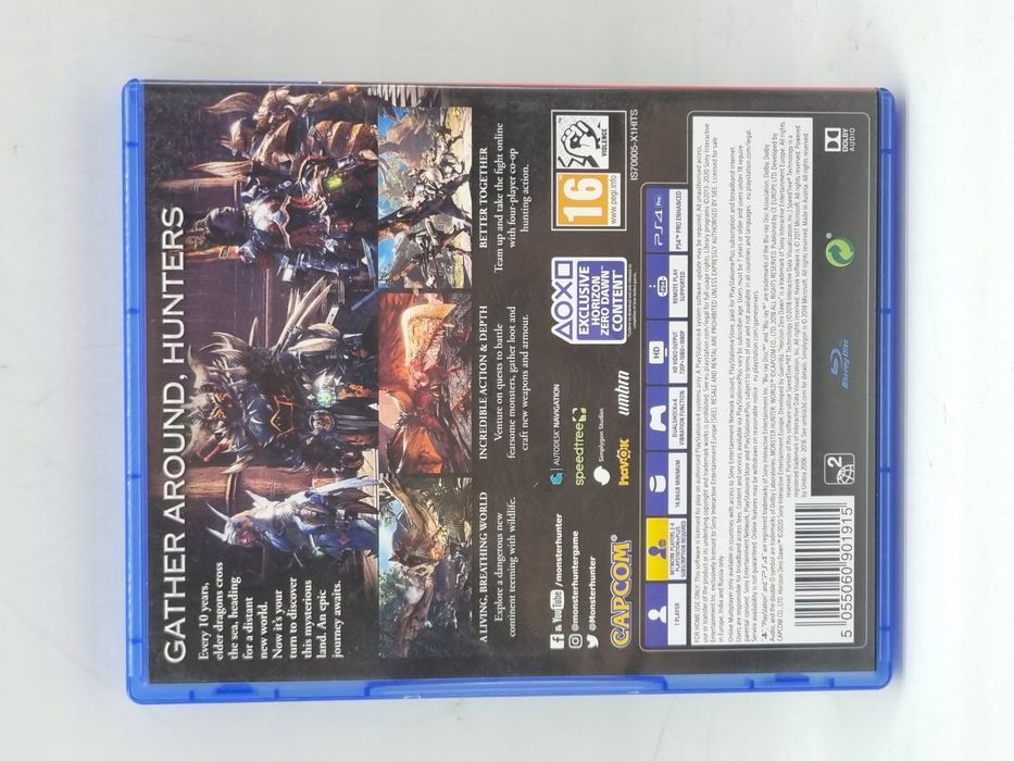 Monster hunter world gra ps4