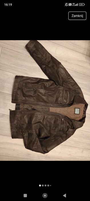 Kurtka skórzana męska