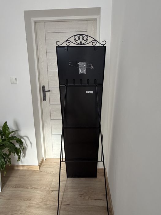 KARMSUND Lustro stojące, czarny, 40x167 cm