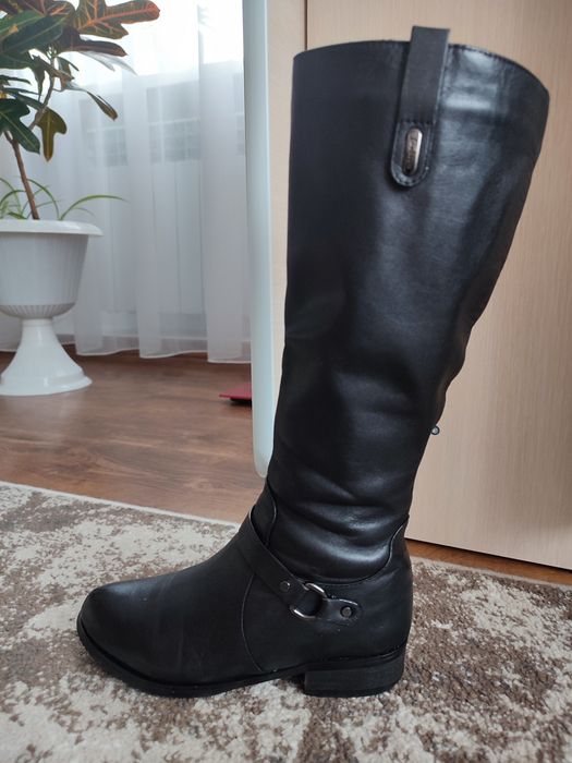 Чоботи шкіряні, єврозима, 21,5 см устілка