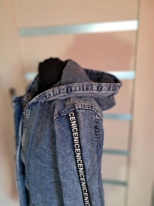 Kurtka parka jeansowa rozmiar M /L