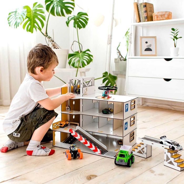 Дитячий гараж для машинок паркінг парковка конструктор hot wheels