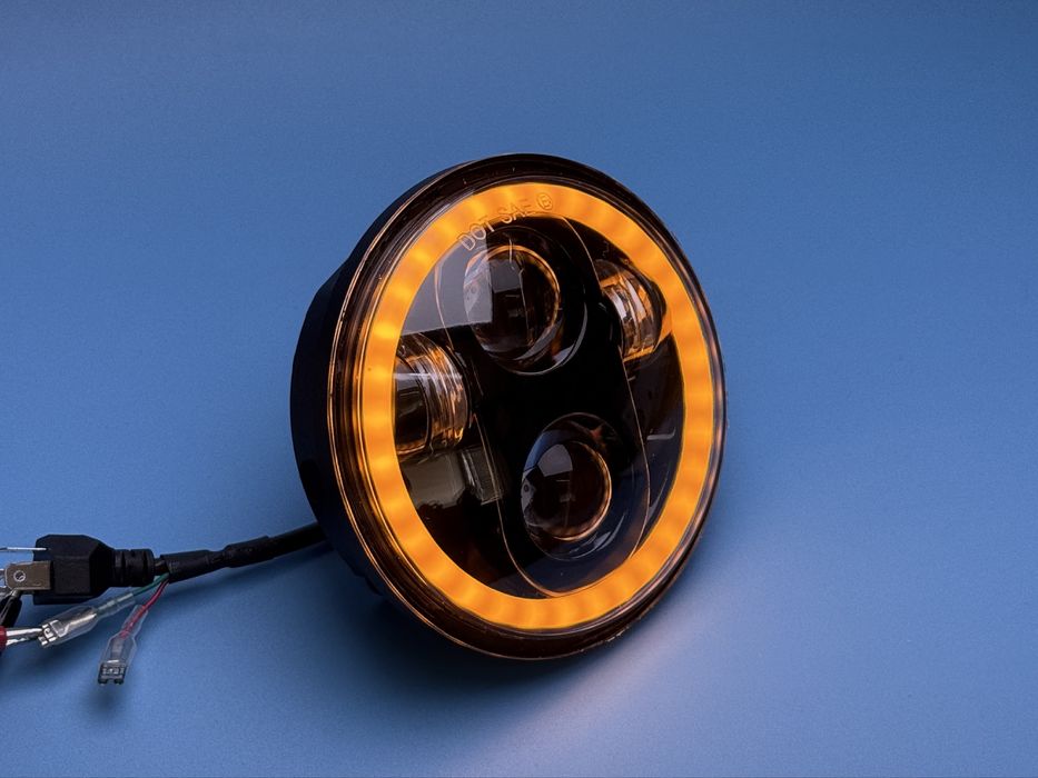 Светодиодные фары 15 см для ВАЗ 2103 2106 BMW Богдан Harley УАЗ оптика