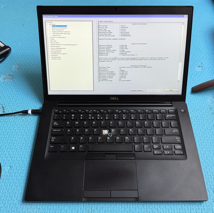 Dell Latitude 7490  i5 8 gen .