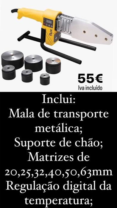 Polifusora PPR 20-63mm 800 Watts NOVAS