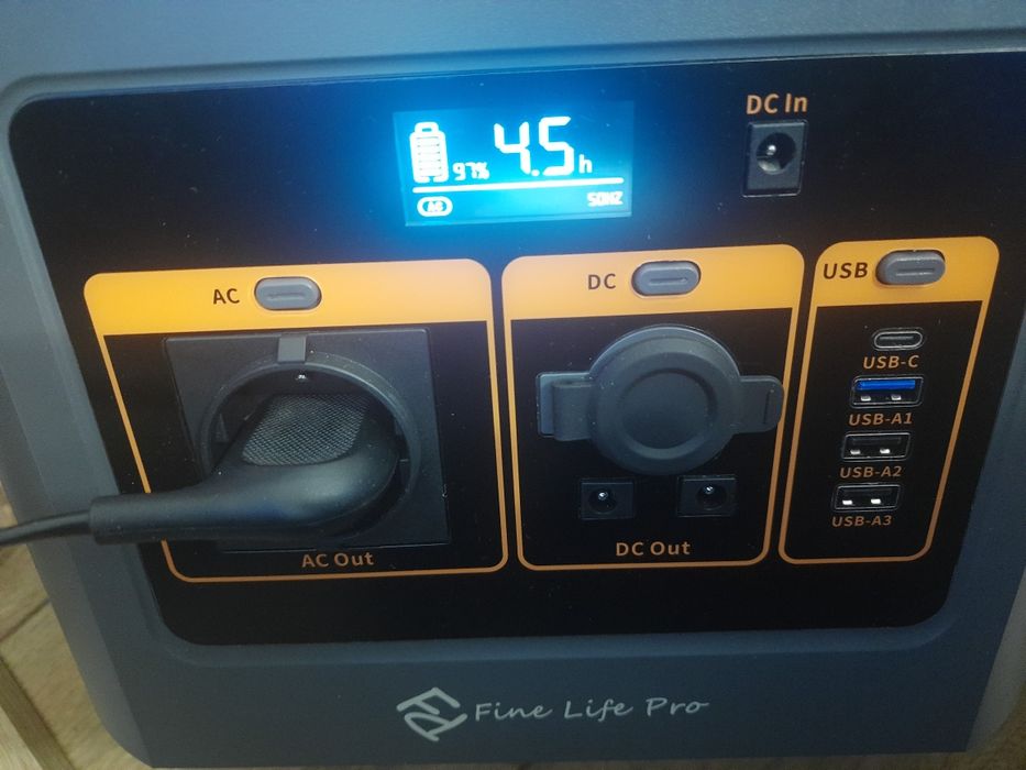 Зарядна станція Fine Life Pro 500 Wh, зарядка до 5 годин