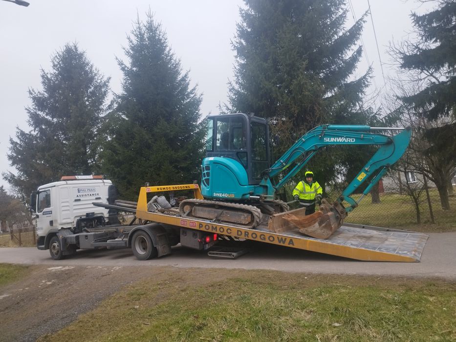 Usługi koparkoładowarką, koparka obrotową, minikoparką, przyłącza wod-