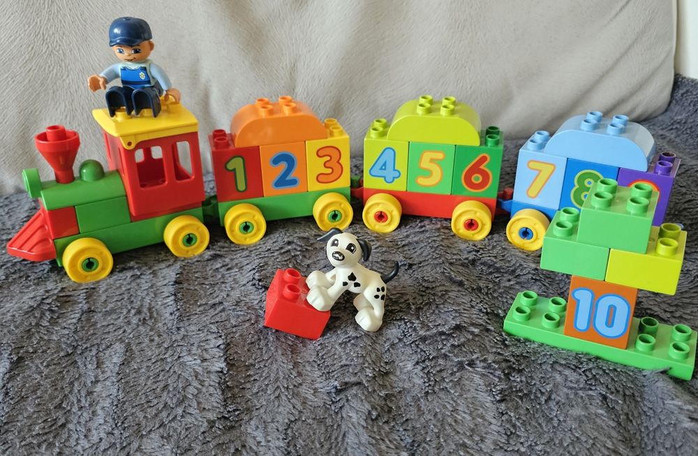 Lego duplo ciufcia z cyferkami