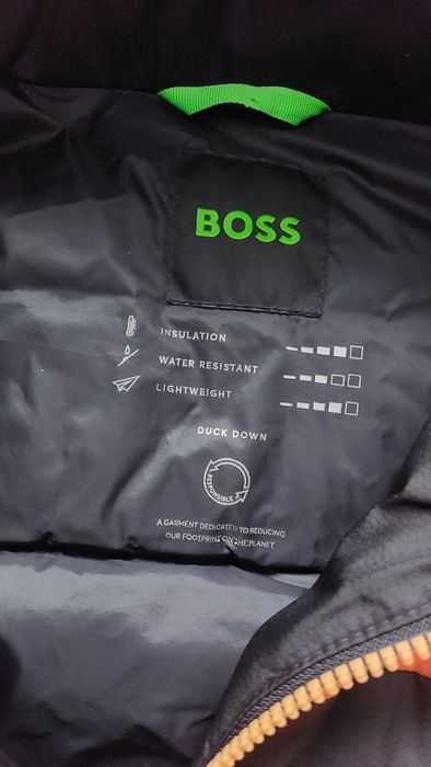 Hugo Boss nowa kurtka puchowa męska hydroforowa z kapturem r. L