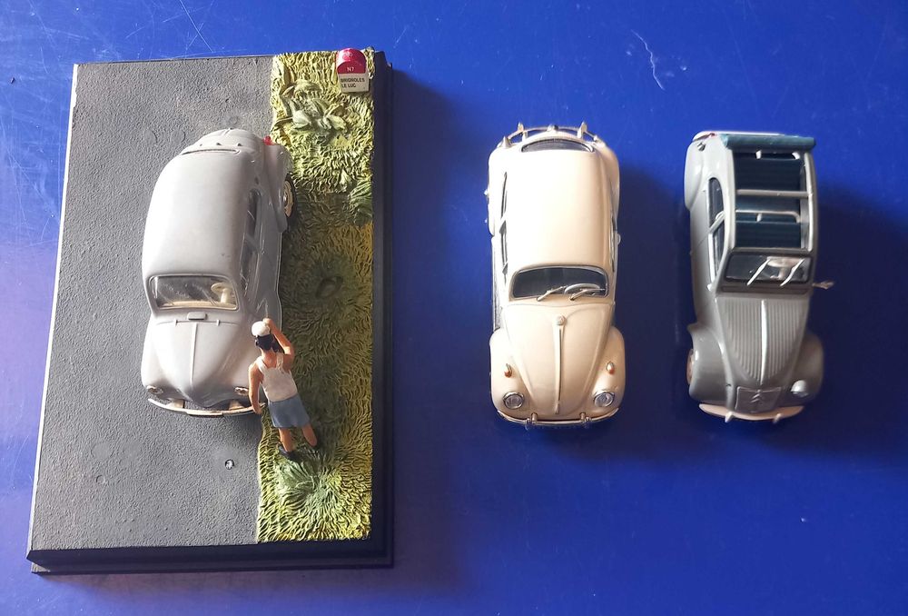 Lote 3 miniaturas escala 1.43   com defeitos