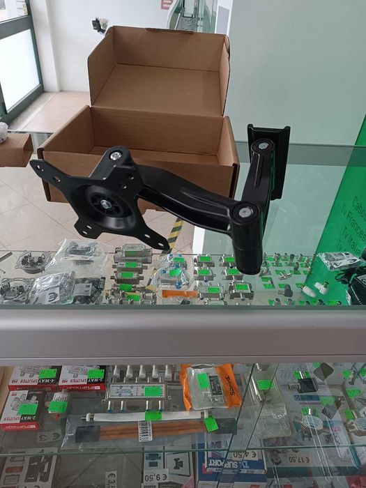 Suportes LCD Preto – 2 Braços – Até 30Kg – IDEALSAT SV0171 e SV0166