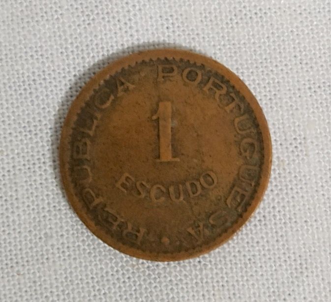 Moeda de 1 Escudo - Cabo Verde de 1953