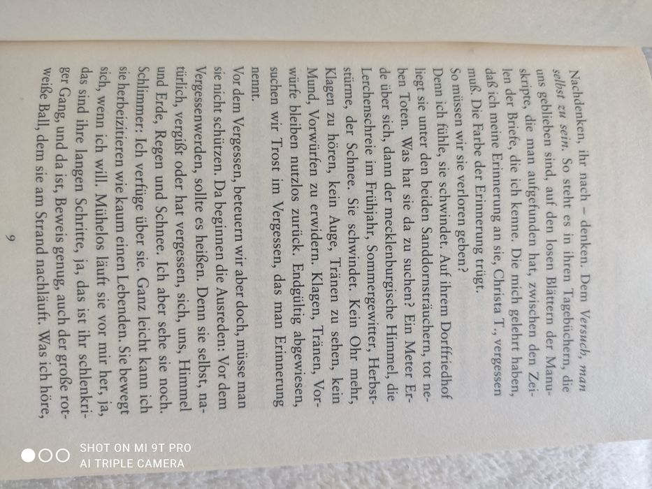 Christa Wolf Nachdenken über Christa T