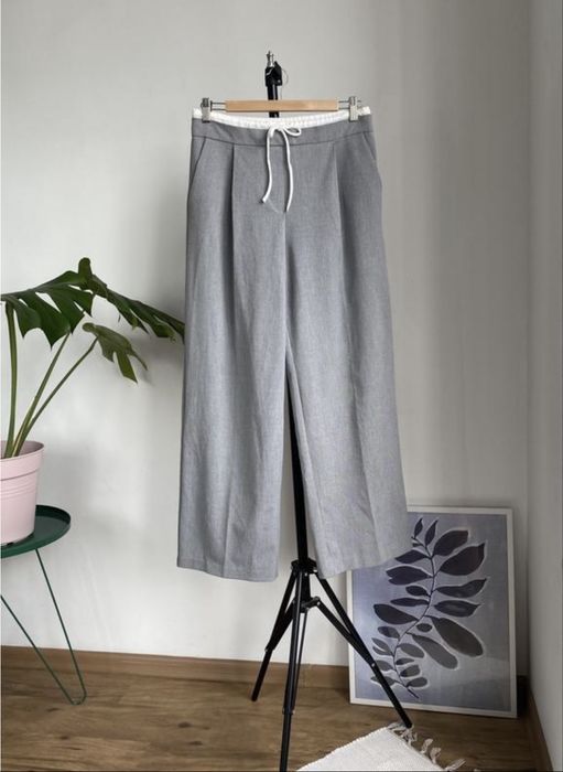 Штани палацо сірі zara xs-s.