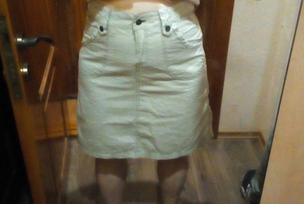 Спідниця кремова р46-48 юбка ПРОДАЖ або ОБМІН