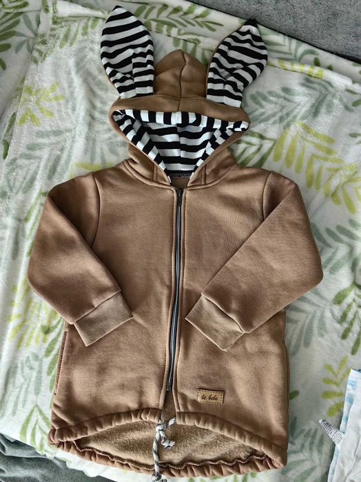 Bluza z uszami zająca królika Wielkanoc Fabryka bodziaków handmade