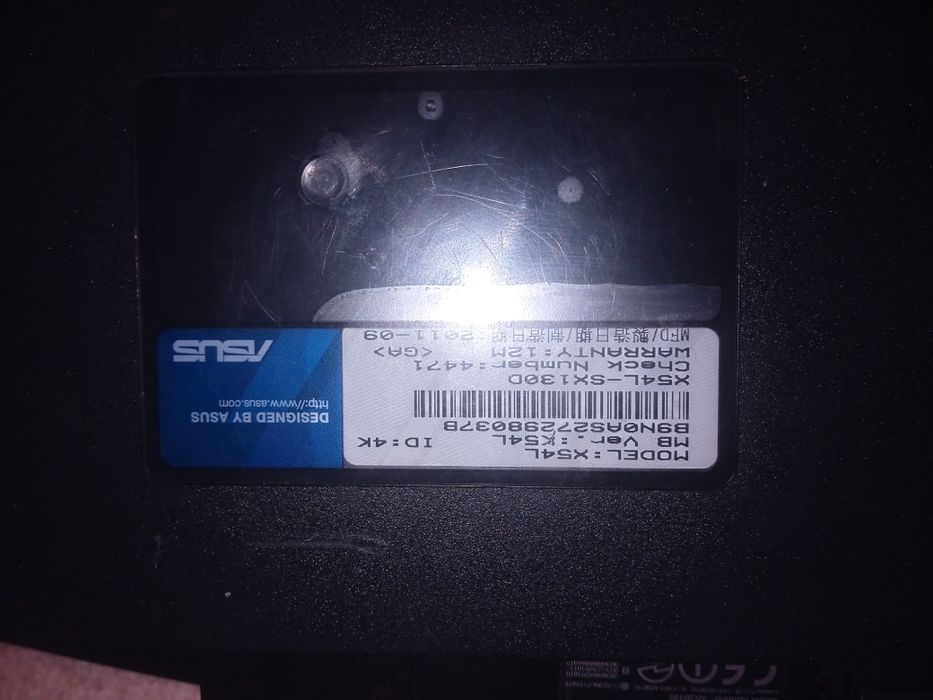 Материнська плата asus x54l